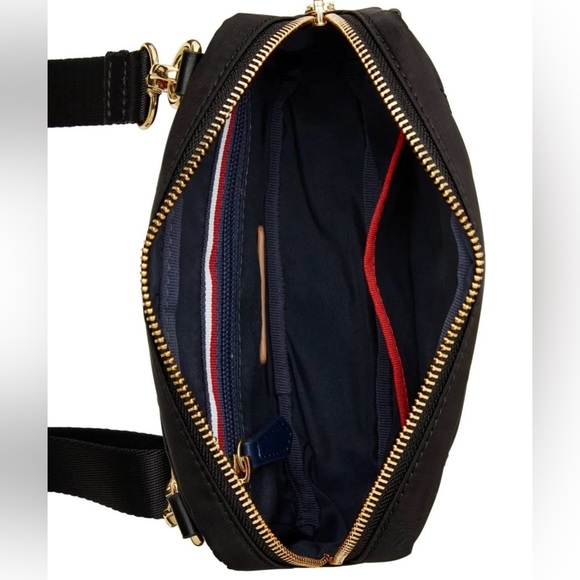 TOMMY HILFIGER Black Adjustable Strap Belt Fanny Bag Purse Black AUTHENTIC NEW - Picture 3 of 8